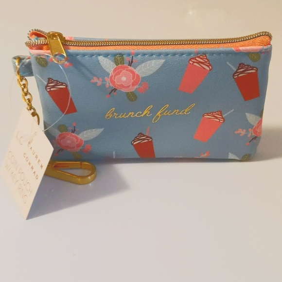 LC Lauren Conrad Accessories - NWT Lauren Conrad Brunch Fund Coin Pouch with Key Ring